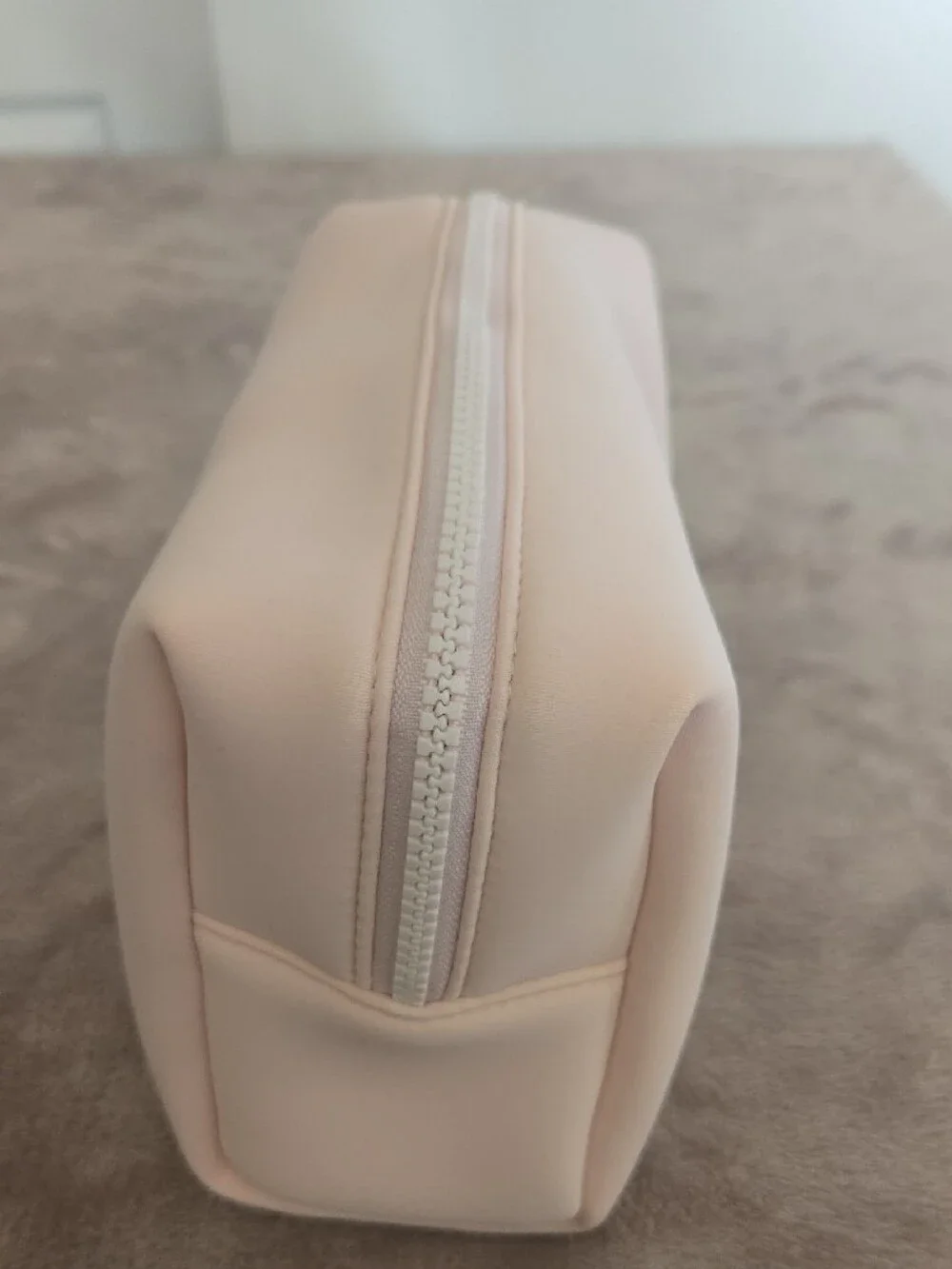Christian Dior Pink CD Logo Cosmetic / Makeup Pouch White Zip